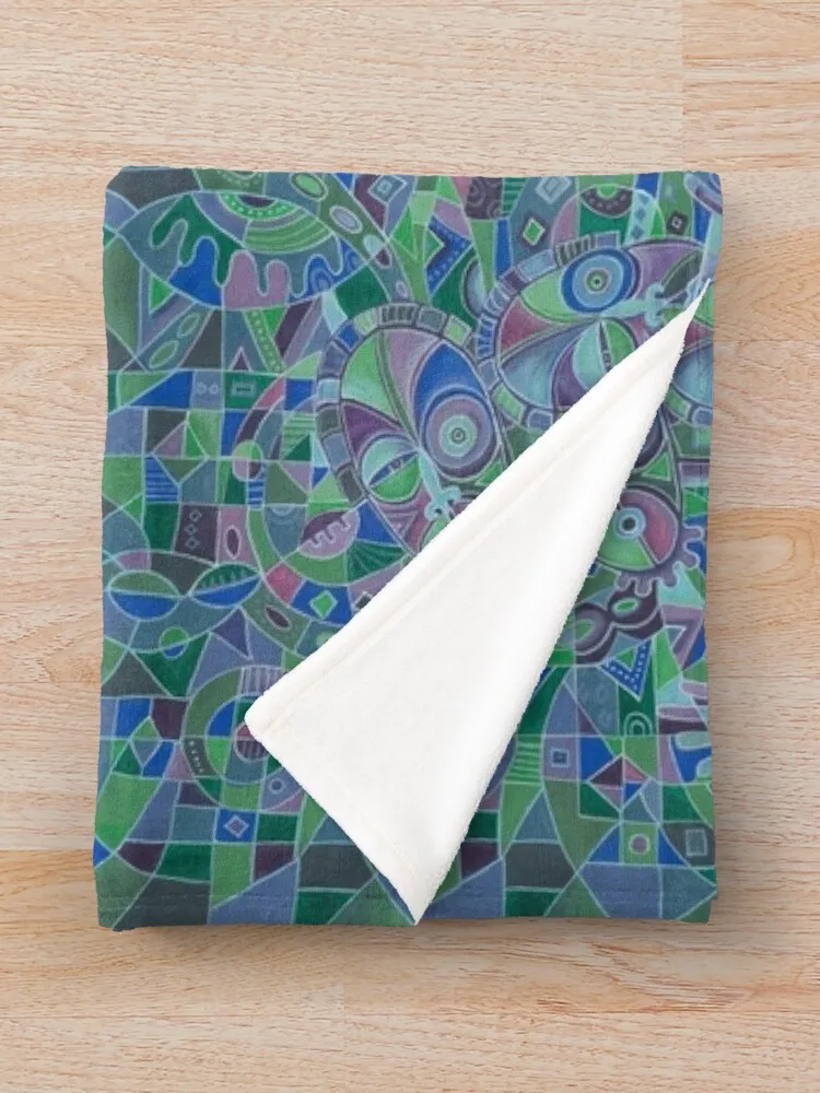 Шаманское одеяло с художественной иллюстрацией кубизма идеи подарков на день