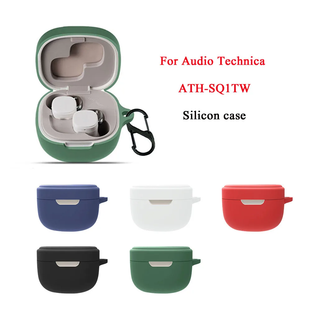 

Противоударный чехол, подходит для Audio Technica ATH-SQ1TW, водонепроницаемый защитный чехол для наушников, защитный нескользящий чехол для наушнико...