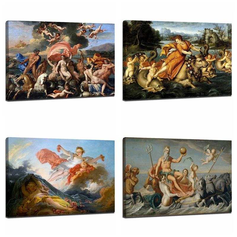 Миф эпохи Возрождения Нептун Регрессион Захват Европа Богиня Аврора Странная