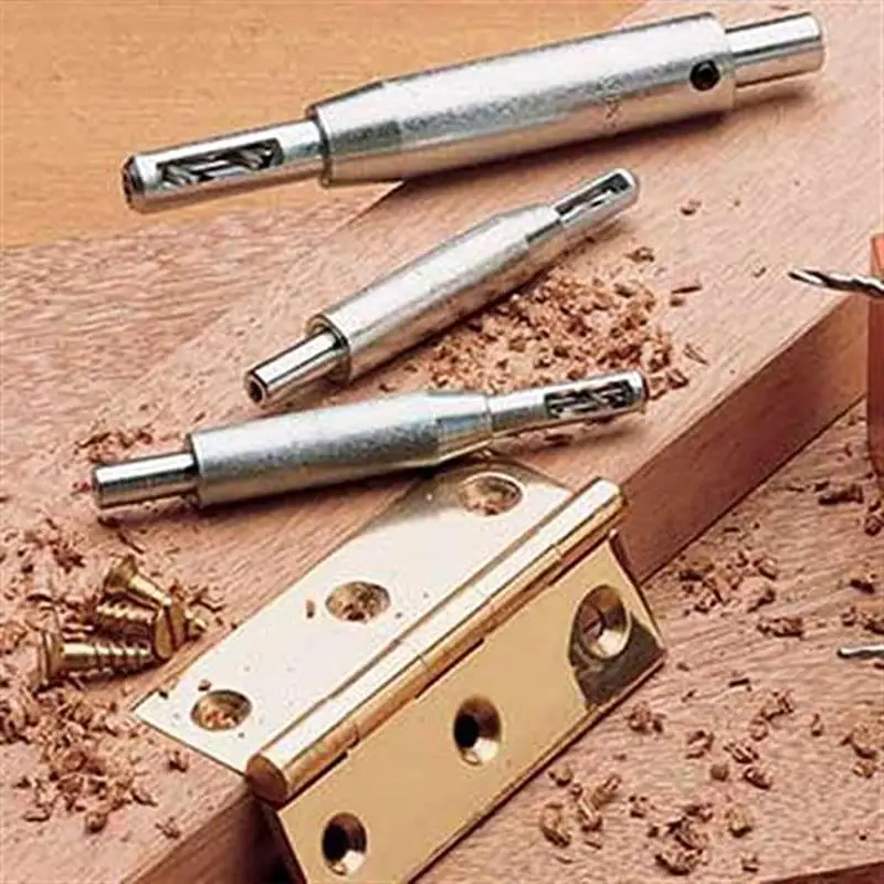 

SUPOWER 7pcs/set HSS Self Centering Door Window Hinge Twist Wood DIY Drill Bit Hole Puncher Woodworking Tools