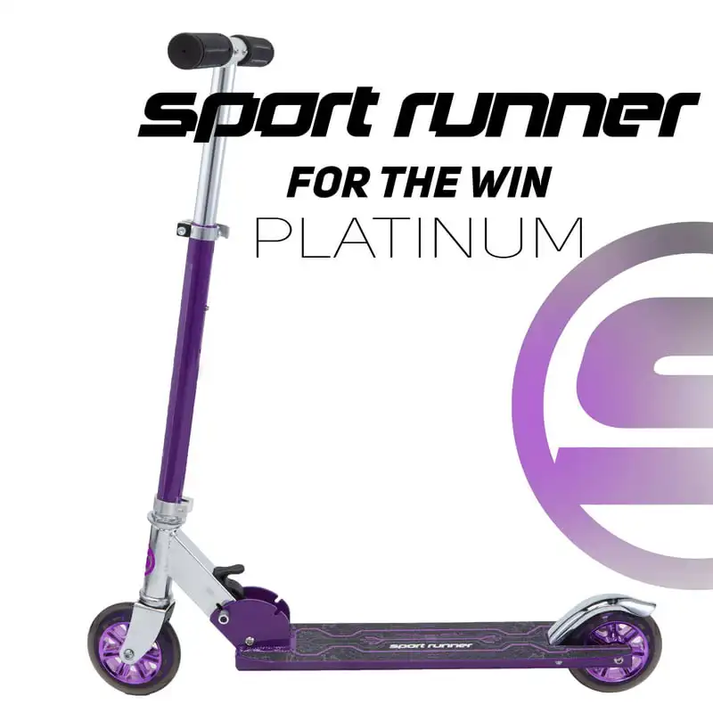 

Runner Platinum Kick Scooter For Kids Ages 5+, Purple