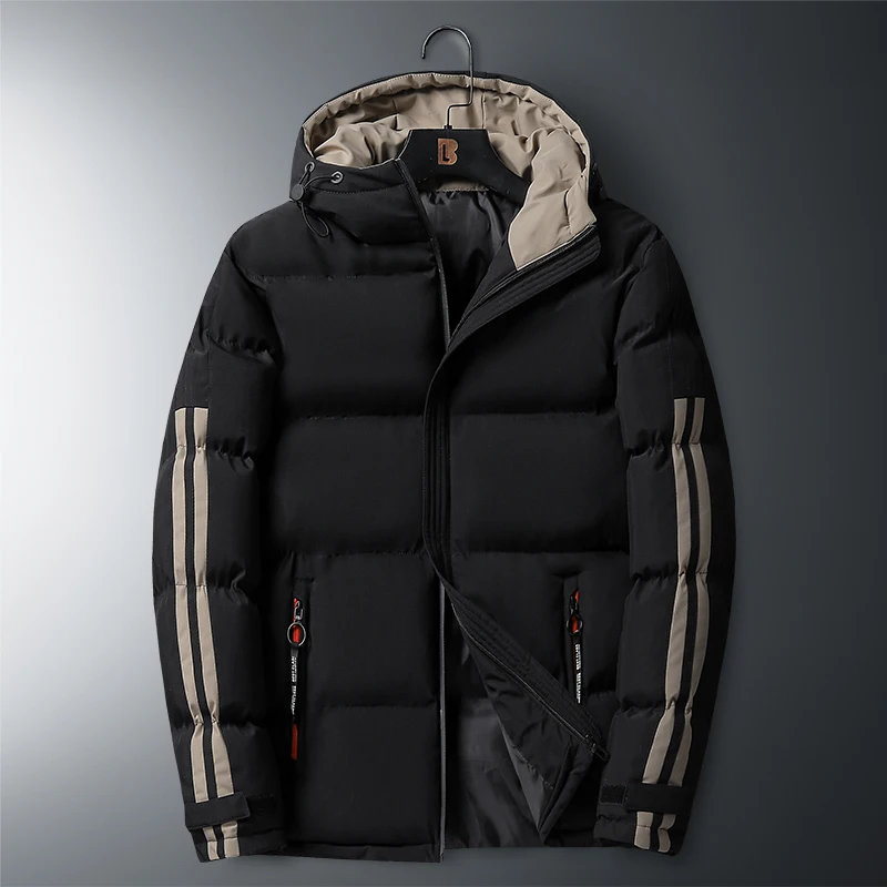 

Men's New Winter Cotton Clothes Hooded Loose Fashion Large Warm and Cold Resistant Cotton Clothes Youth Trend Versatile Coat