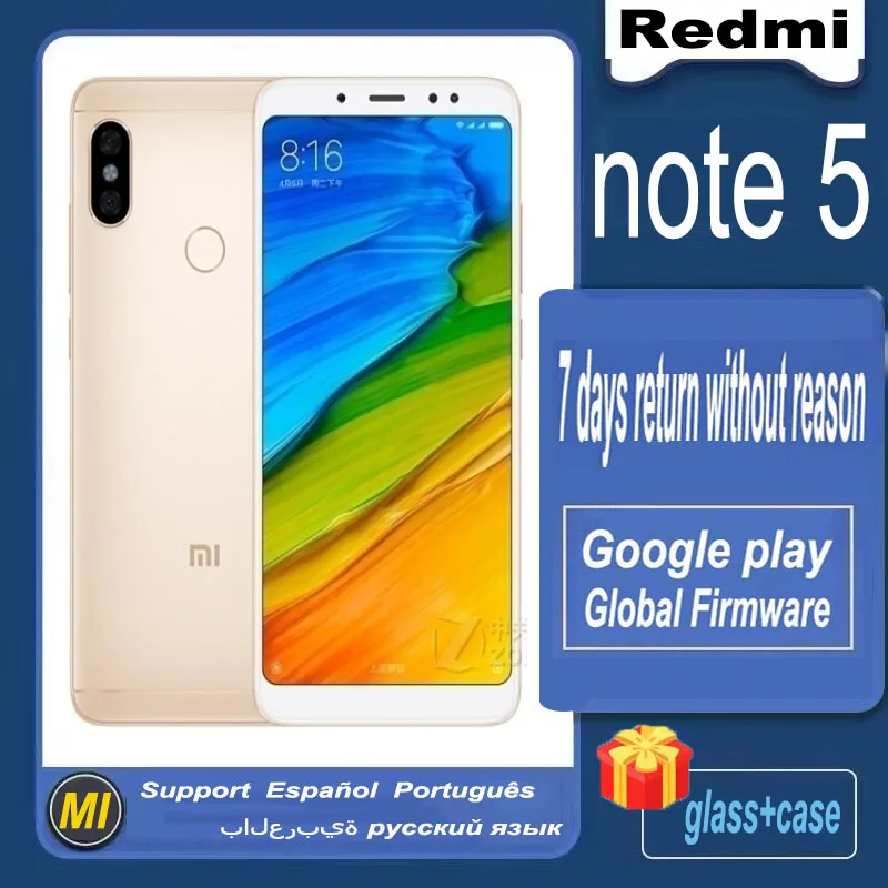 celular global version xiaomi redmi Note 5 6g 128g cell phones unlock android