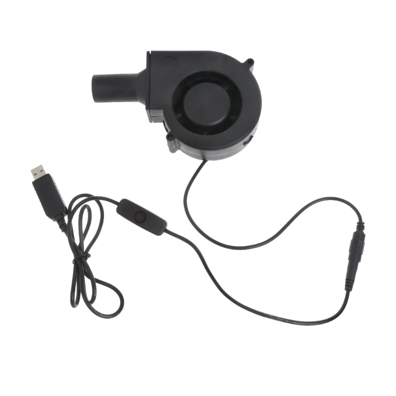 

97mmx33mm USB5V Air Blower BBQ Fan Starter 12V Air Blower Smokehouse Fan