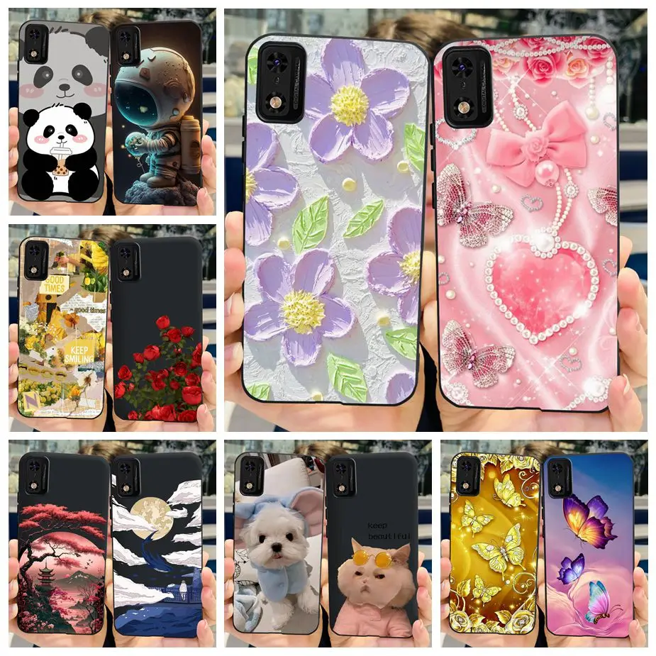 Чехол для Tecno Pop 5C чехол Роскошный популярный окрашенный Мягкий силиконовый