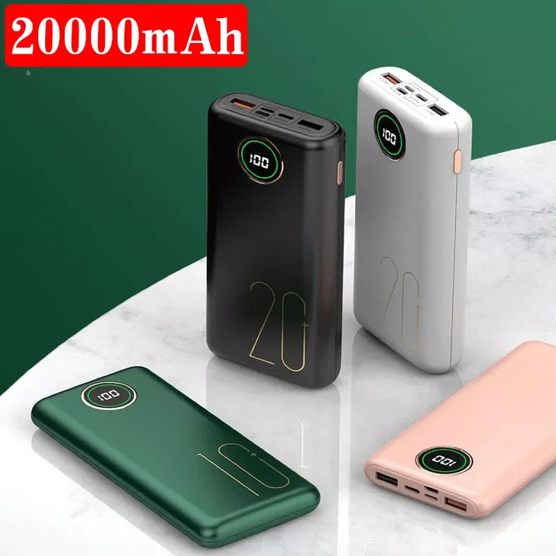 

Suitable For Xiaomi iPhone Hot Power Bank 20000mAh Portable Charging Power Bank 20000 mAh USB Power Bank External Battery