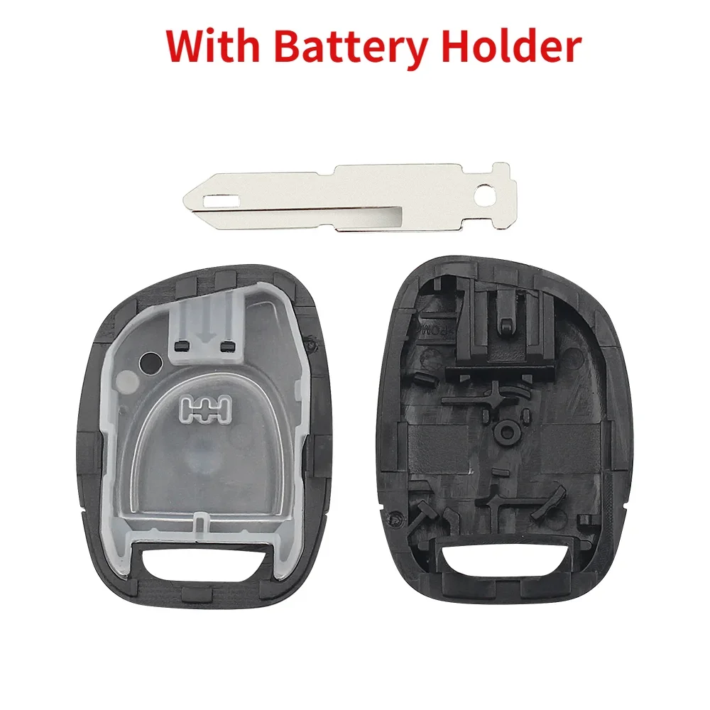 

Чехол KEYYOU для Renault, 1 кнопка, Автомобильный ключ, чехол для Renault 4, 4 Clio, Kangoo Master, без чипа, необработанное лезвие, чехол-брелок