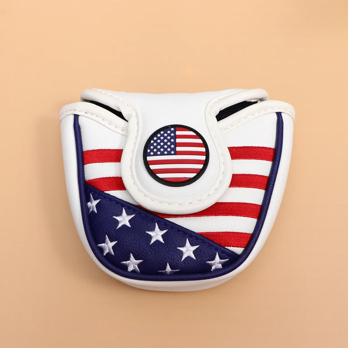 

1 Pc Putter Cover Mallet PU Flag Headcover Putter Cover for Club Putter