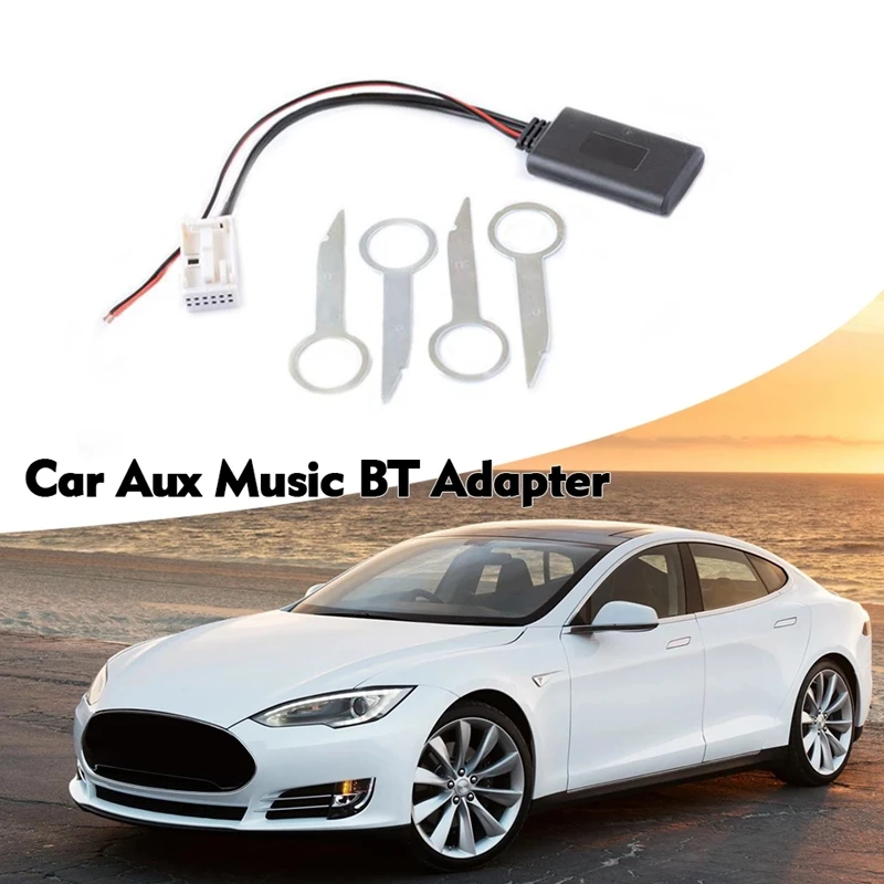 

Car Aux Music BT Adapter For Au-Di A4 B7 Tts TT A8 R8 A3 A2 Six-Disc CD Player AUX In With Disassembly Tool