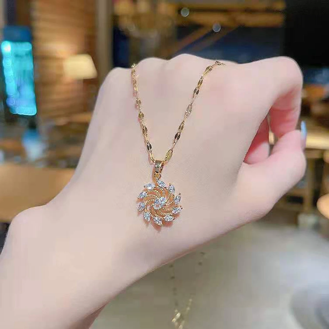 Модное ожерелье с подвеской в форме фейерверка изящное цепочка Ожерелье Стразы