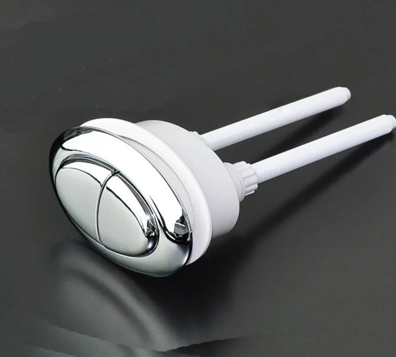 

Хромированная пластиковая кнопка для унитаза овальной формы 70x48 мм