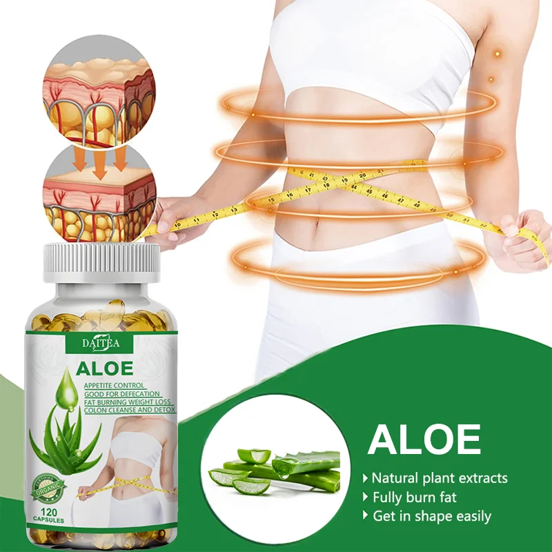 

Natural Aloe Vera Extract - Helps Lose Weight, Burns Fat, Promotes Digestion, Cleans The Intestines, and Easily Shapes
