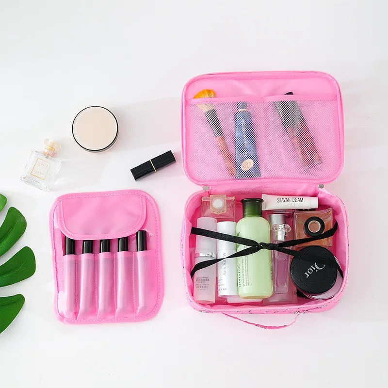 

AB Cosmetic Bag Storage Box Large Portable Waterproof Compartment Cosmetic Bag