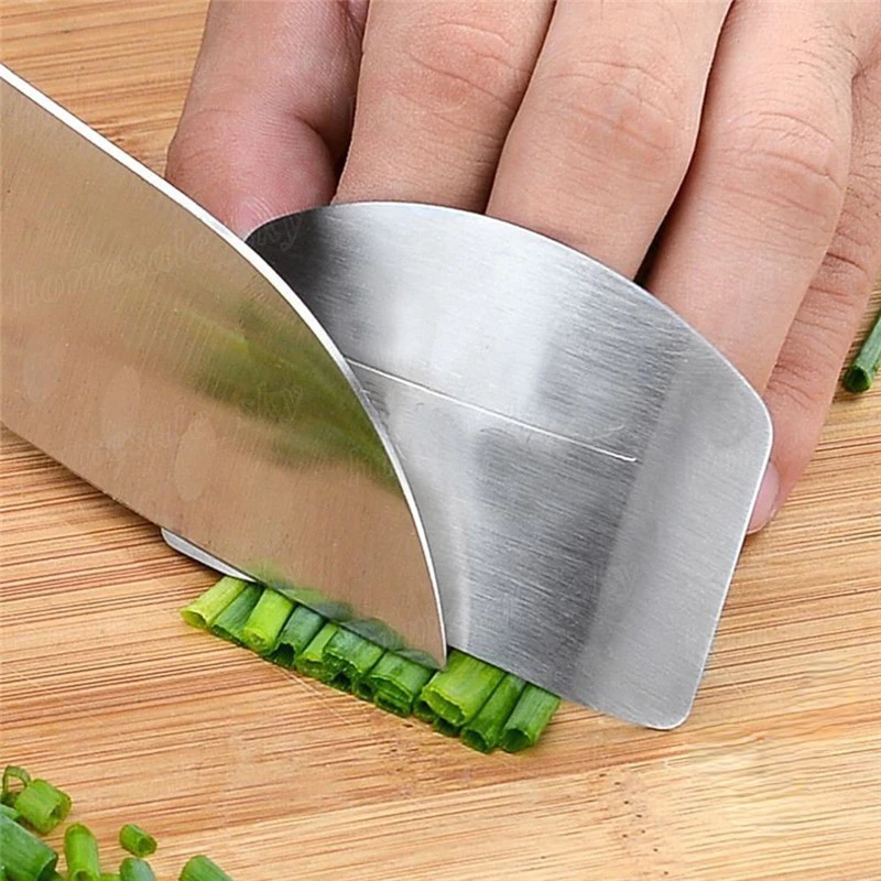 

1pc Finger Guard Finger Protectors Stainless Steel Finger Hand Cut Protect Knife Safe Use Creative Kitchen Products Gadgets
