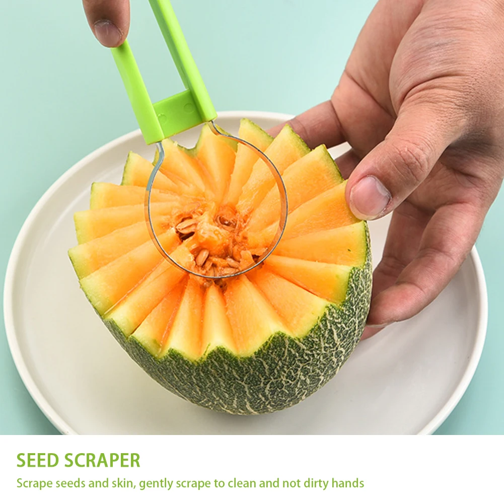 3 в 1 нож для резьбы по фруктам шарик арбуза мороженого копания ложка кухонные