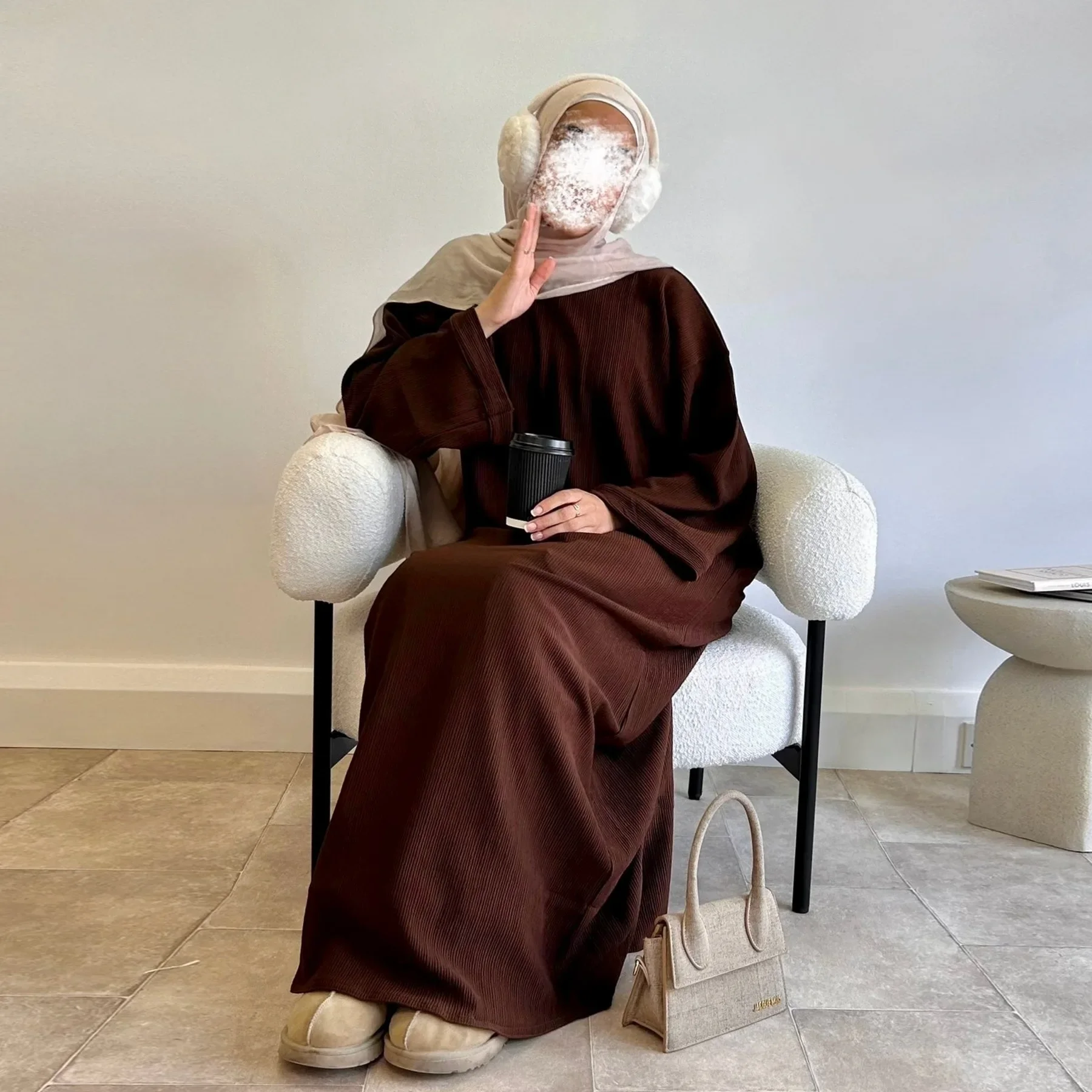 Свободное закрытое Абая Дубай Роскошное мусульманское платье Женское турецкое