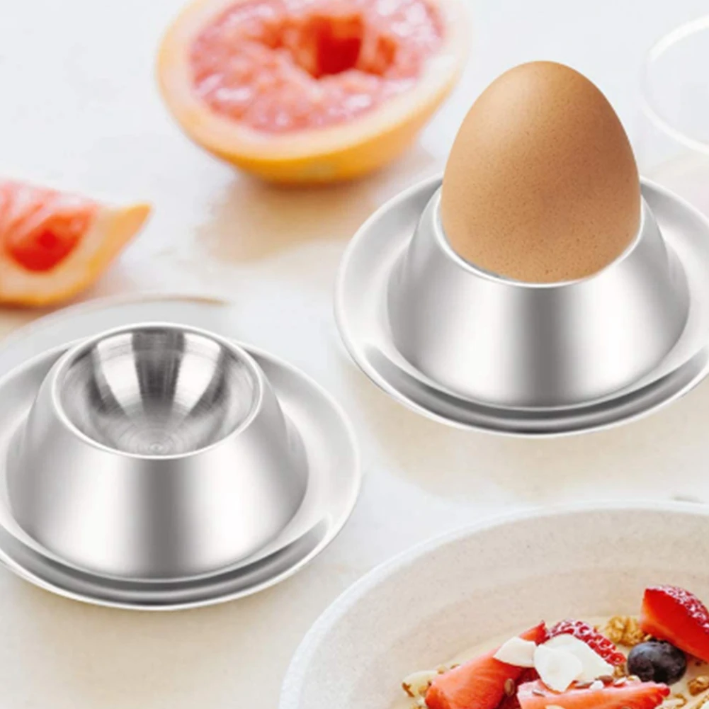 

Egg Cup Egg Tray Stainless Steel Soft Boiled Egg Cups Holder Stand For Restaurant Safe Egg Tools Kitchen Tools