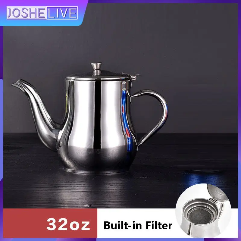 

Oil Tank Cooking Leak-proof Strainer Oiler 24/32oz Oil Cans Storage Pot Kitchen Supplies Oil Filter Pot With Filter Mesh