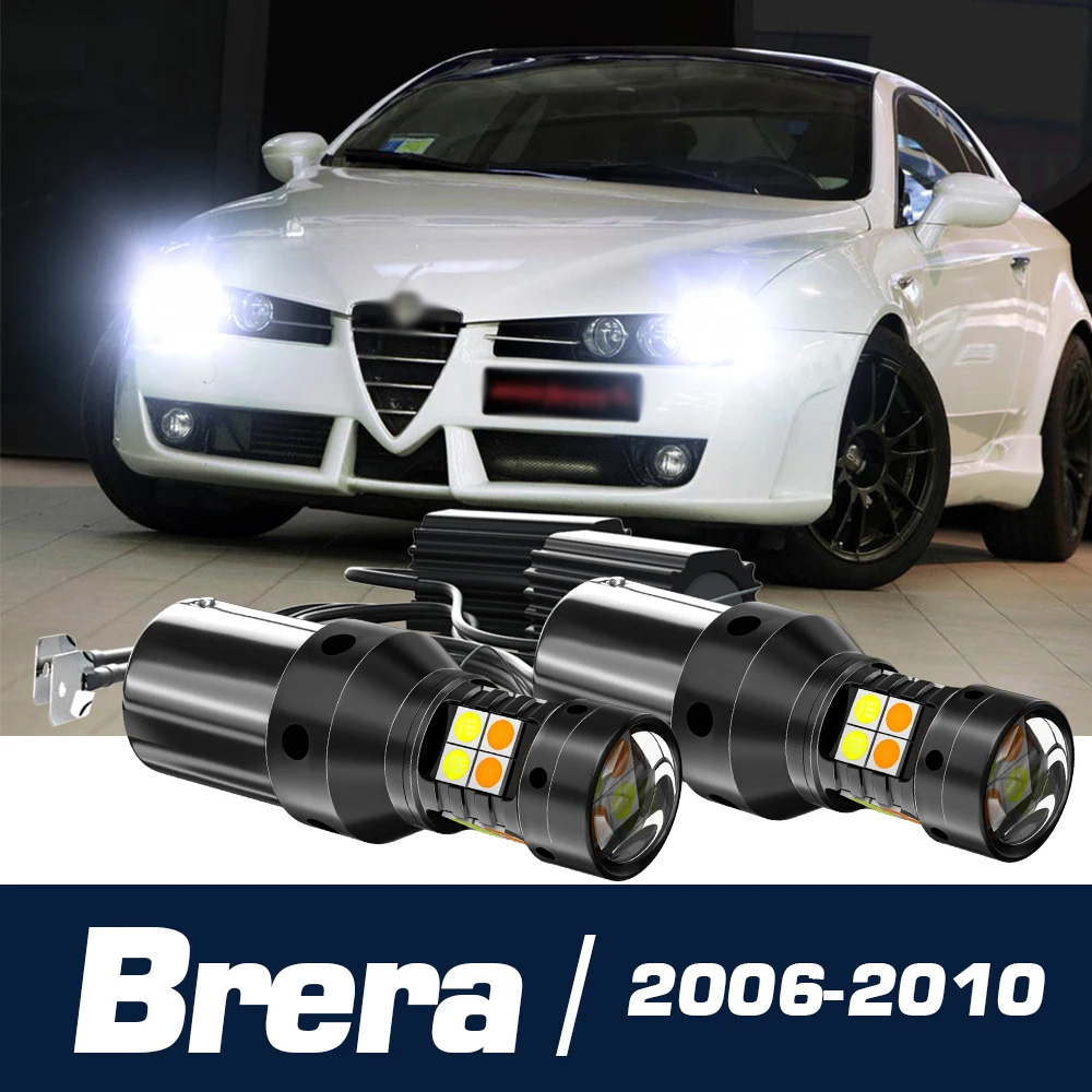 

2pcs LED Dual Mode Turn Signal+Daytime Running Light Canbus Accessories DRL For Alfa Romeo Brera 2006-2010 2007 2008 2009