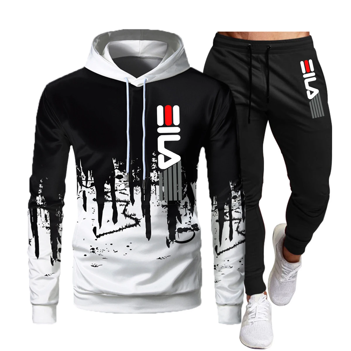 2023 brand autumn and winter hoodie suit men's fashion hoodie brand pants casual jogging suit sports wear sweatshirt men's and w
