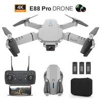 2021 new e88 pro drone 4k hd daul camera wifi fpv portable foldable remote control drones rc quadcopter helicopter drone toys