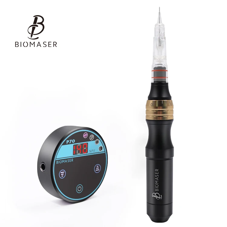 

Biomaser P70 PMU Tattoo machine No Noise Eyebrow Microblading Dermografos Biomaser-semi P70 PMU Machine