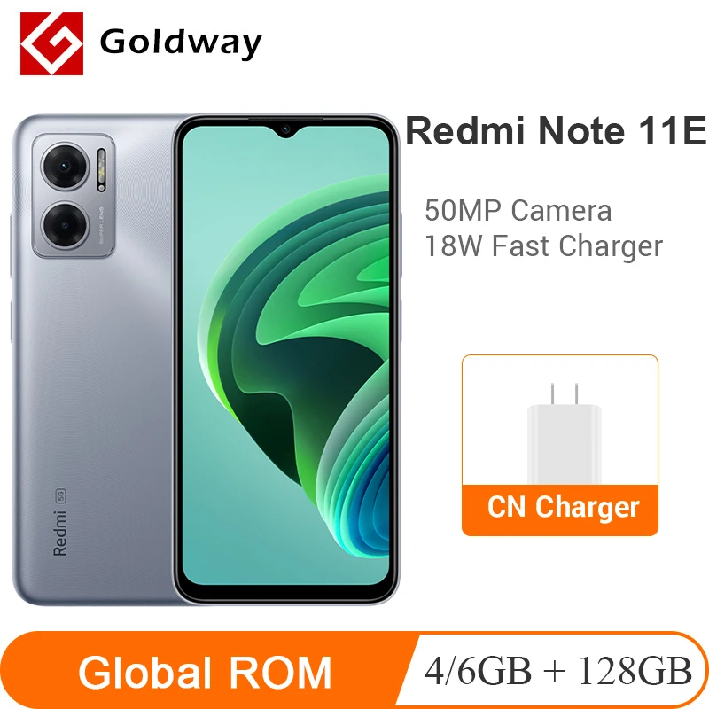 Смартфон Xiaomi Redmi Note 11E глобальной версии, 4 ГБ/6 ГБ 128 ГБ, 700 дюймов, камера 50 МП, 5000 мАч, быстрая зарядка 18 Вт, 90 Гц, китайская версия - смартфоны