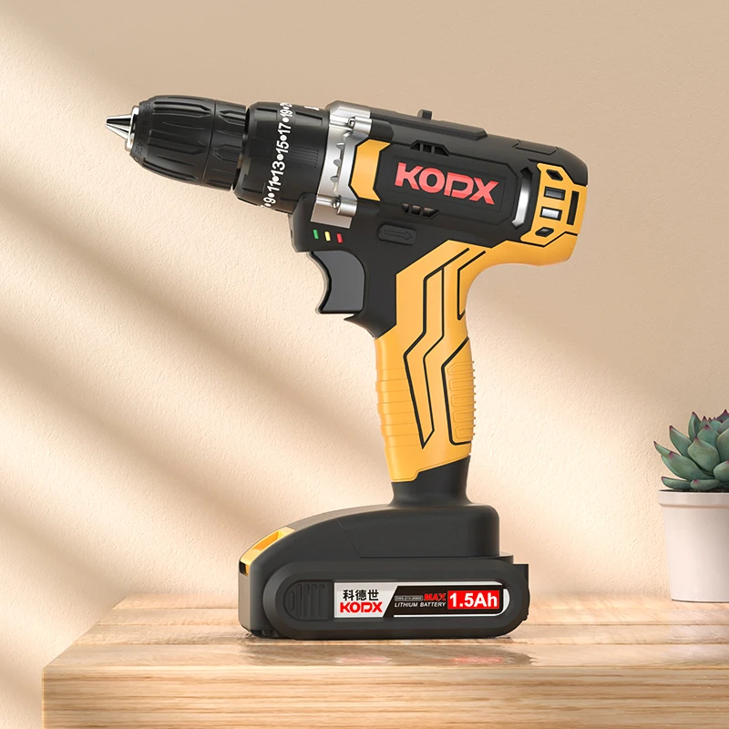 

21V Electric Screwdriver Lithium Battery Cordless Drill Rechargeable Household DIY Power Tools