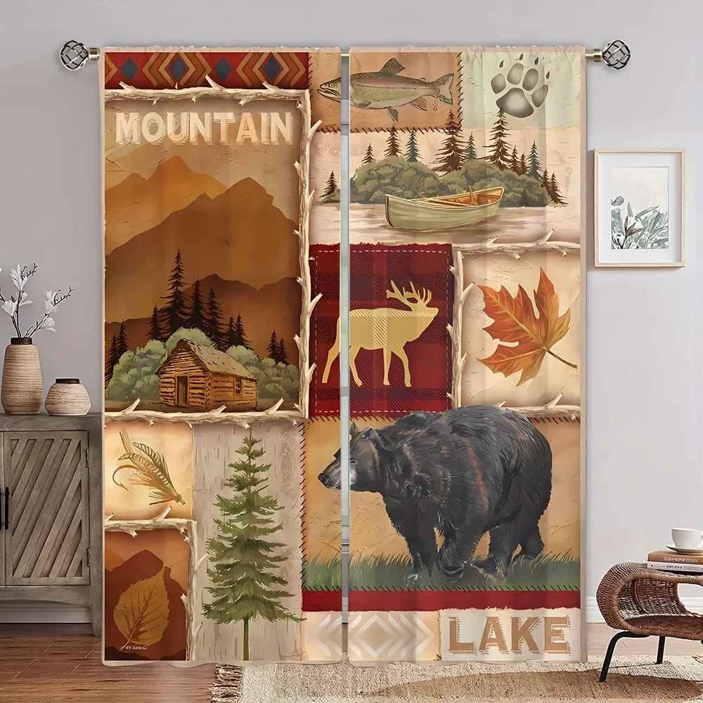 Винтажные джинсовые ковбойские шторы с лошадью в стиле ретро для фермерского