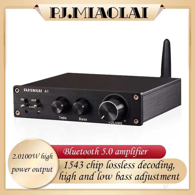 

AIYIMA SMSL 2.0 Stereo 100W TPA3116D2 HiFi Digital Power Amplifier Bluetooth 5.0 Lossless Decoding TPA3116 Power Amplifier Audio