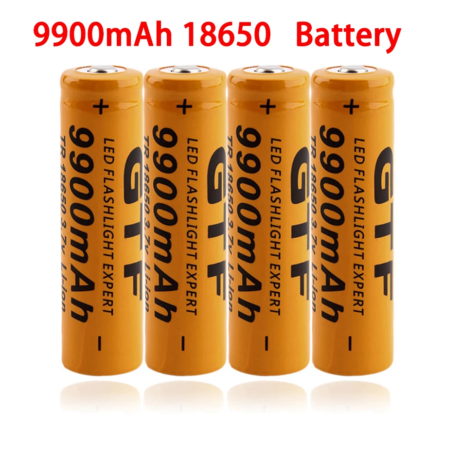 

2021 new 9900 MAH 18650 lithium battery rechargeable 9900 MAH lithium battery 3.7 V strong light flashlight rechargeable battery