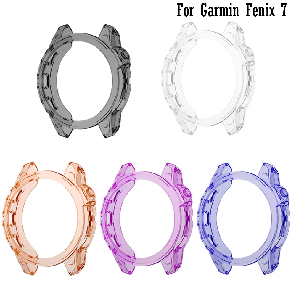 

Protective Case Cover For Garmin Fenix 7 6XPro SmartWatch Replacement TPU Protector Protection Cases Shell Wristband Accessories