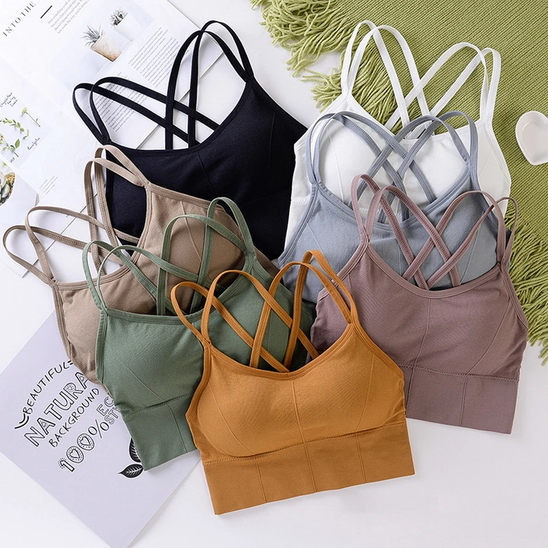 

Women Yoga Sport Bra Women Shockproof Sexy Back Sports Bras Breathable Athletic Fitness Running Gym Vest Tops Sportswear
