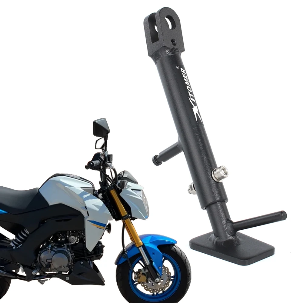 Фото Для Kawasaki Z125 PRO KRT Edition Z125 Pro SE KSR110 парковочная стойка, поддержка ног, регулируемая подставка, боковая подставка, держатель для мотоцикла №1