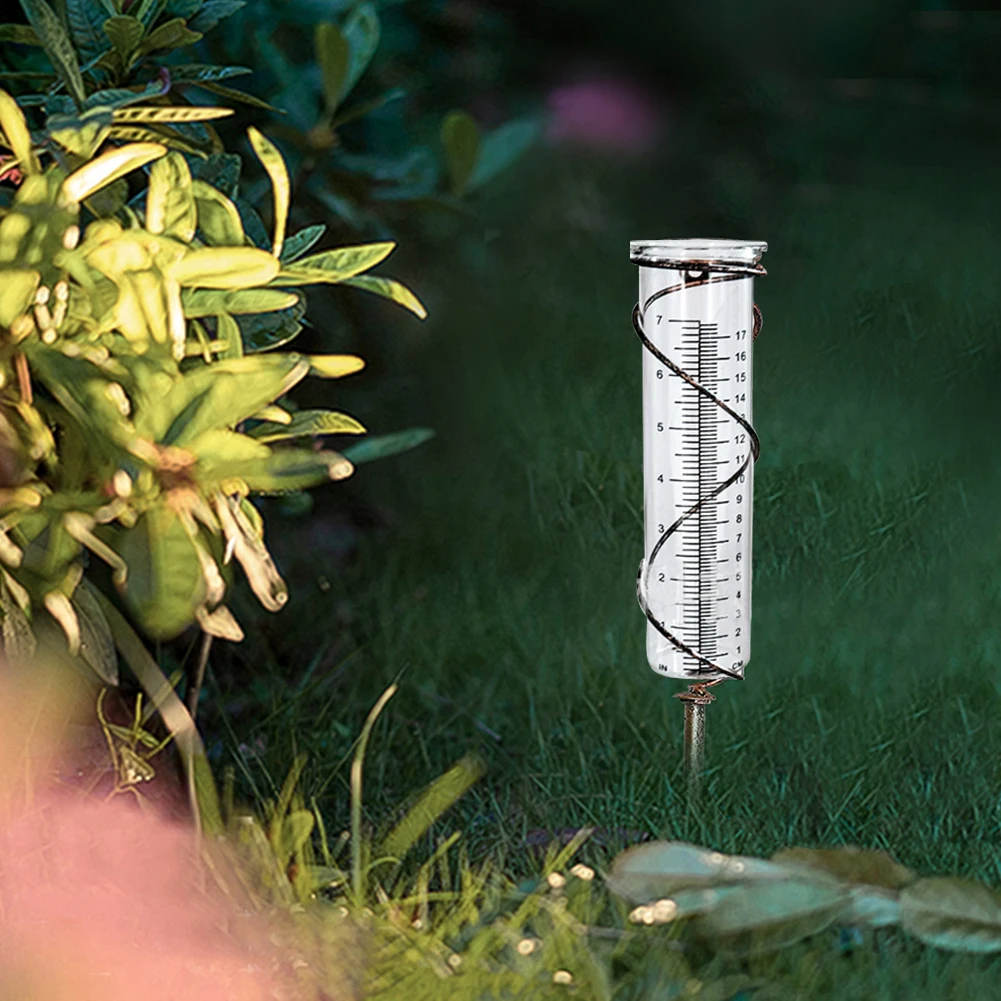 

Удобный миниатюрный дождемер для измерения емкости, стеклянный портативный прибор для измерения объема в подарок, для сада, газона