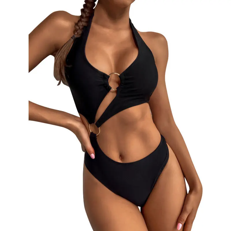 

Sexy Swimsuit One Piece Swimsuit Print Halter Push Up Monokini Bathing Suit Bodysuit Beach Wear Female