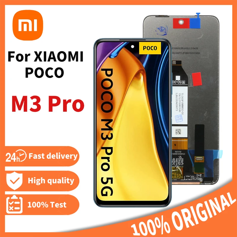 

Оригинальный дисплей 6,5 дюйма для Xiaomi Poco M3 Pro 5G M2103K19PG M2103K19PI, ЖК-дисплей, сенсорный экран, дигитайзер, панель в сборе