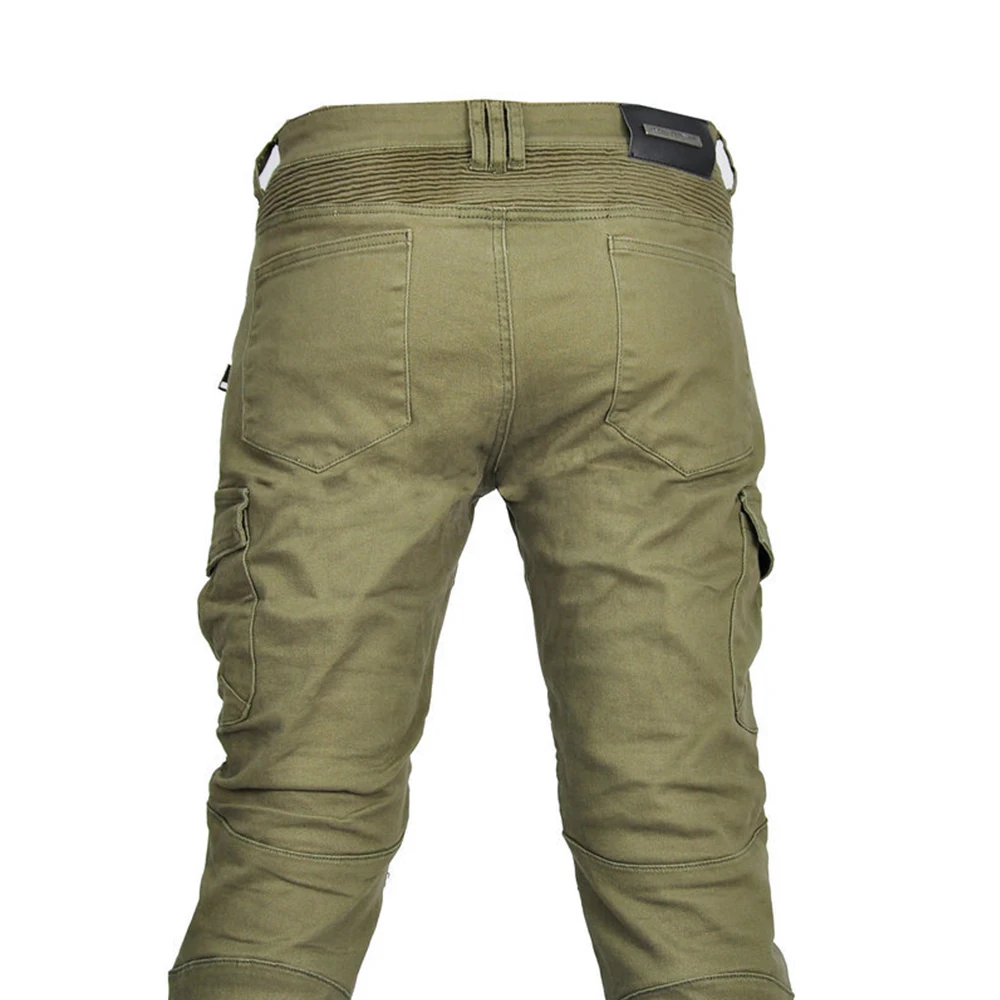 Motorcycle Pants Men Moto Jeans Zipper 