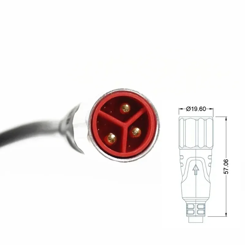 1 шт. водонепроницаемый кабель двигателя 1121AG 1121AM удлинительный 3 квадратных