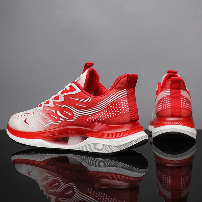 Men's Road Running Shoes Lightweight Tennis Shoes Non Slip Gym Workout Shoes Breathable Mesh Walking Sneakers Zapatillas Hombres