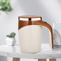 automatic stirring cup stainless steel coffee cup portable protein powder electric magnetized cup lazy water cup printing mug