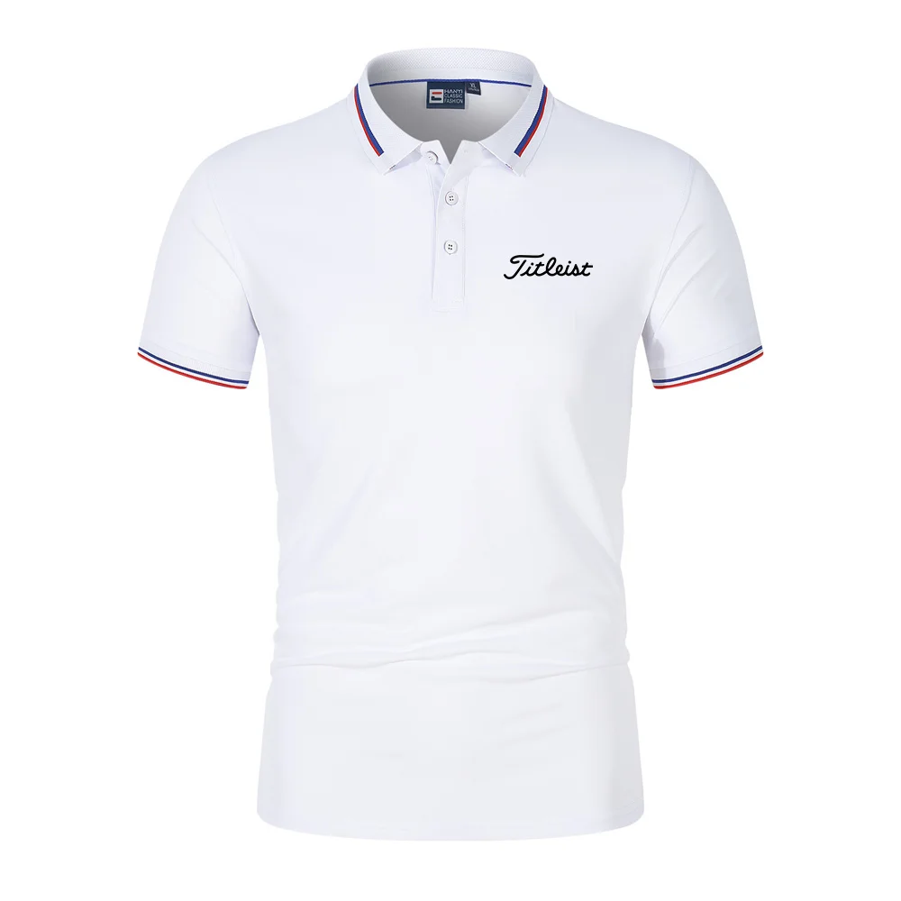 

Рубашка-поло мужская с коротким рукавом, Повседневная дышащая быстросохнущая Спортивная одежда для гольфа J Lindeberg, лето 2023