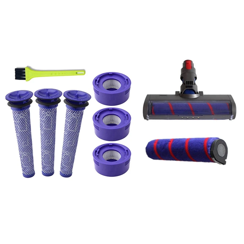 

1 Set Electric Floor Brush Head & 1 Set Vacuum Filter Replacement Kit