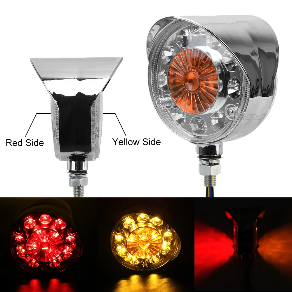 

Side Marker Lights 24V Red/Yellow LED Turn Signal Lights For Trucks Cars Trailers Tractors Buses Boat Double face Stop Light