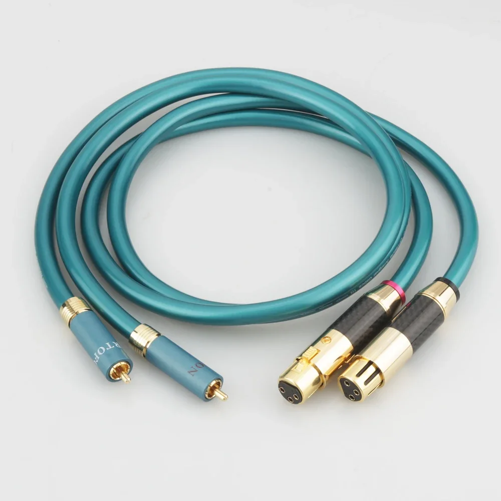 Кабель высокой чистоты OCC Hifi XLR папа и RCA 2 Rca на кабеля Xlr
