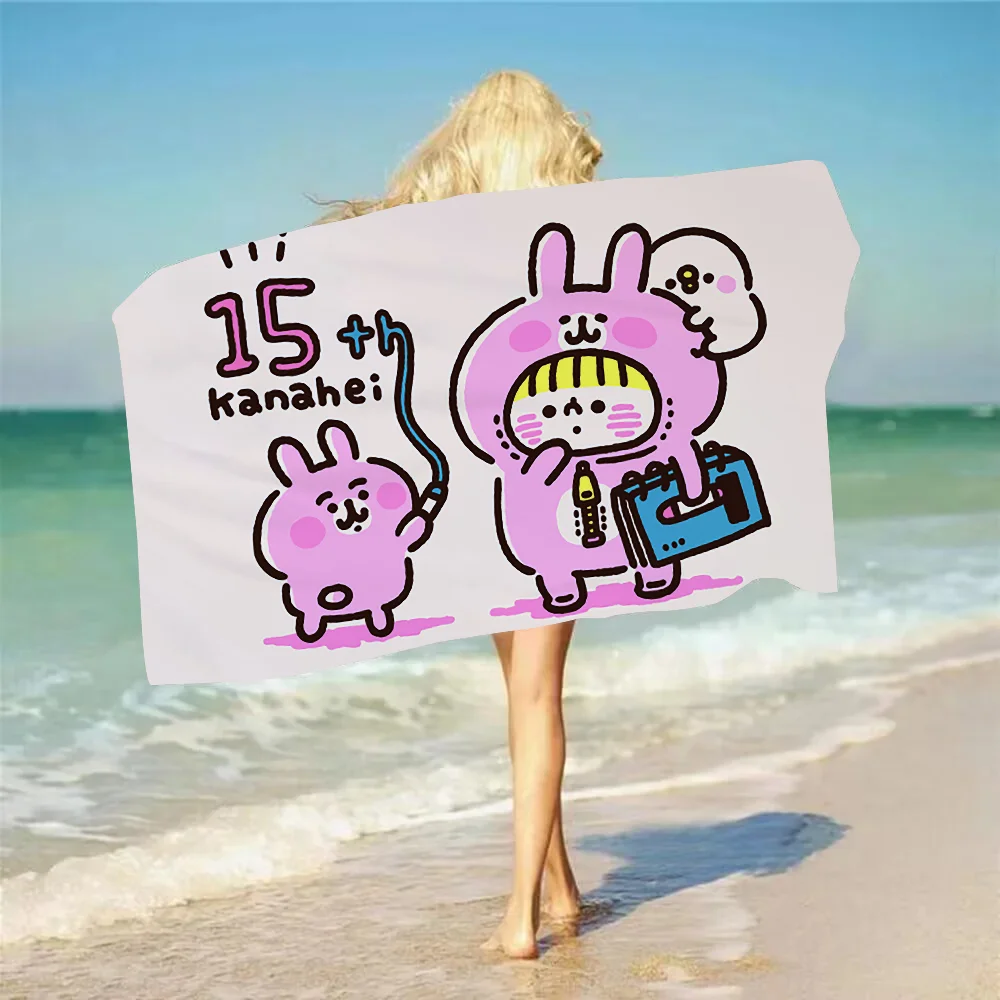 1 Шт. Быстросохнущее Пляжное Полотенце Из Микрофибры Kanahei С Мультяшным Принтом