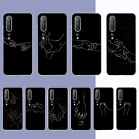 fhnblj lover hand line simple phone case for samsung s21 a10 for redmi note 7 9 for huawei p30pro honor 8x 10i cover