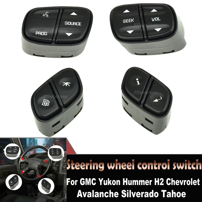 Переключатель рулевого колеса для GMC Sierra Envoy Chevrolet Tahoe Silverado 21997738 21997739 1999442 1999443
