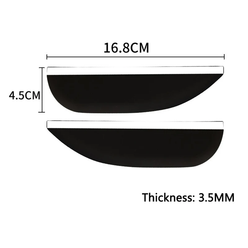 2 шт. автомобильное зеркало заднего вида для бровей защита от дождя Porsche 911 Cayenne Macan