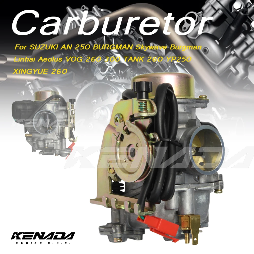 Карбюратор для SUZUKI AN 250 BURGMAN Skywave Burgman Linhai Aeolus VOG 260 300 бак 260 YP250 XINGYUE 260 Cvk30 Cvk 30 мм